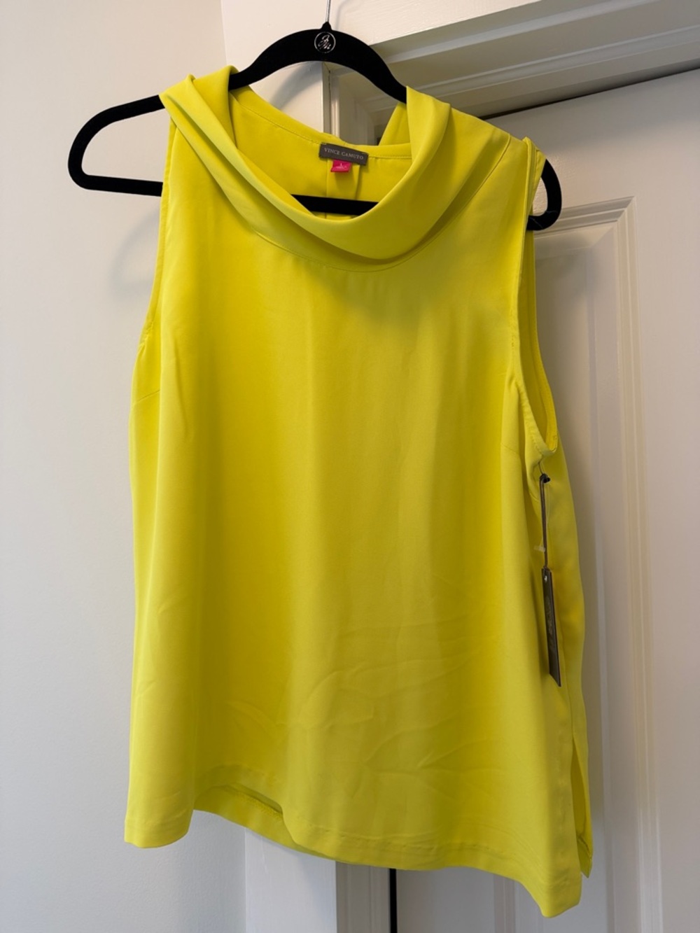 NWT Vince Camuto Lemoncello Sleeveless Cowl Neck Top